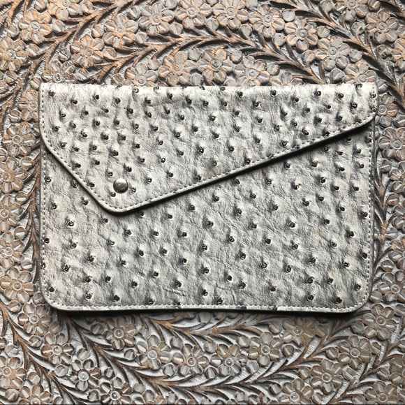 Handbags - Grey Faux Leather iPad Mini Case